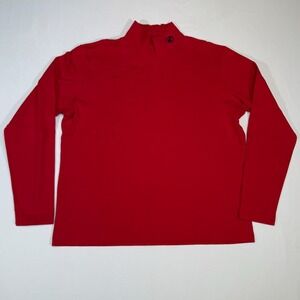 Castles UGA Sport Red Mock Neck Long Sleeve Athletic Top‎ Menswear